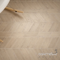 Плитка под дерево 9x20,5 Equipe Hexawood Chevron Tan Left 21656 (светло-бежевая)