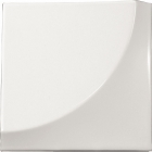 Настенная плитка 15x15 Equipe Magical 3 Curve White 23223 (белая, глянцевая)
