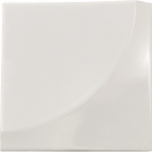 Настенная плитка 15x15 Equipe Magical 3 Curve White Pearl 23108 (белая, перламутровая) 