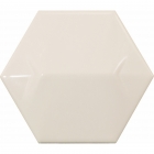 Настенная плитка, шестиугольная 12,4x10,7 Equipe Magical 3 Star White 23074 (белая, глянцевая)