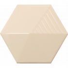 Настінна плитка шестикутна 12,4x10,7 Equipe Magical 3 Umbrella Cream 23072 (бежева, глянсова)