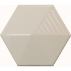 Настінна плитка шестикутна 12,4x10,7 Equipe Magical 3 Umbrella Light Grey 23070 (світло-сіра, глянсова)