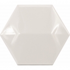 Настінна плитка шестикутна 12,4x10,7 Equipe Magical 3 Star White Pearl 23055 (біла, перламутрова)