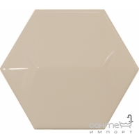 Настенная плитка, шестиугольная 12,4x10,7 Equipe Magical 3 Star Greige 23220 (светло-бежевая, глянцевая)