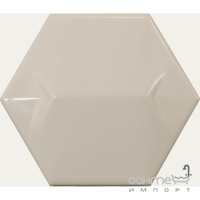 Настенная плитка, шестиугольная 12,4x10,7 Equipe Magical 3 Star Light Grey 23075 (светло-серая, глянцевая)