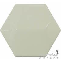 Настенная плитка, шестиугольная 12,4x10,7 Equipe Magical 3 Star Mint 23221 (серо-зеленая, глянцевая)