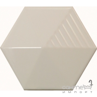 Настінна плитка шестикутна 12,4x10,7 Equipe Magical 3 Umbrella Light Grey 23070 (світло-сіра, глянсова)