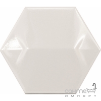 Настенная плитка, шестиугольная 12,4x10,7 Equipe Magical 3 Star White Pearl 23055 (белая, перламутровая)