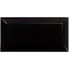 Настенная плитка 10x20 Equipe Metro Black 14027 (черная)