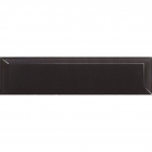 Настенная плитка 7,5x30 Equipe Metro Black Matte 14250 (черная, матовая)