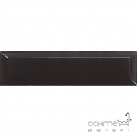Настенная плитка 7,5x30 Equipe Metro Black Matte 14250 (черная, матовая)