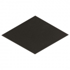 Плитка універсальна, ромб 14x24 Equipe Rhombus Black Smooth 22693 (чорна)