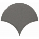 Настенная плитка 10,6x12 Equipe Scale Fan Dark Grey 21979 (темно-серая, глянцевая)