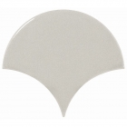 Настінна плитка 10,6x12 Equipe Scale Fan Light Grey 21978 (світло-сіра, глянсова)