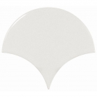 Настенная плитка 10,6x12 Equipe Scale Fan White 21968 (белая, глянцевая)
