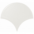 Настенная плитка 10,6x12 Equipe Scale Fan White Matt 21977 (белая, матовая)