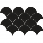 Мозаика, 12 частей 30x43 Equipe Scale Fan Mosaic Black (черная, глянцевая)