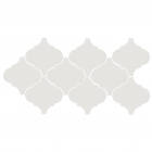 Мозаика, 9 частей 27x43 Equipe Scale Alhambra Mosaic White (белая, глянцевая)