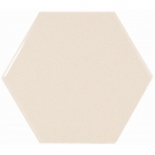 Настенная плитка 12,4x10,7 Equipe Scale Hexagon Ivory 21914 (бежевая, глянцевая)