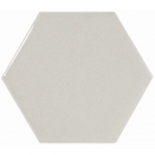 Настінна плитка 12,4x10,7 Equipe Scale Hexagon Light Grey 21912 (світло-сіра, глянсова)