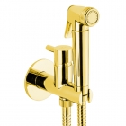 Гігенічний душ із змішувачем прихованого монтажу Webert AC0433 EL 870301.010 Metal золото
