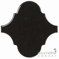 Настінна плитка 12x12 Equipe Scale Alhambra Black 21935 (чорна, глянсова)