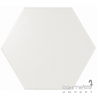 Настінна плитка 12,4x10,7 Equipe Scale Hexagon White Matt 21767 (біла, матова)