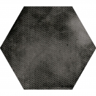 Плитка универсальная, шестиугольная 29,2x25,4 Equipe Urban Hexagon Melange Dark 23604 (черная)