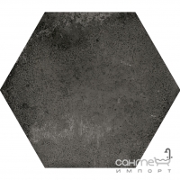 Плитка універсальна шестикутна 29,2x25,4 Equipe Urban Hexagon Dark 23515 (чорна)