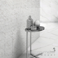 Плитка напольная под мрамор 45х45 Geotiles Agora Blanco (глянцевая)