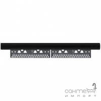 Плитка керамическая напольная подступенок Pilch Cemento czarny profil schodowy 4x59,6