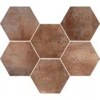 Плитка універсальна шестикутник 18,2x21 Ragno Epoca Cotto Scuro R55R (коричнева)
