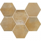 Плитка универсальная, шестиугольник 18,2x21 Ragno Epoca Ocra R55P (желтая)