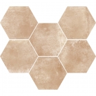 Плитка універсальна, шестикутник 18,2x21 Ragno Epoca Rosa R55Q (бежева)