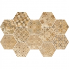 Плитка універсальна, шестикутник, декор Ragno Epoca Decoro Cementine Ocra R55T