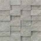 Мозаїка 29x29 Ragno Realstone Quarzite Mosaico 3D Grigio R08W (сіра)