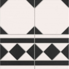 Плитка универсальная под мозаику 33,3x33,3 Realonda Oxford Negro Cenefa