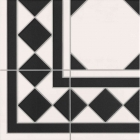 Плитка универсальная под мозаику 33,3x33,3 Realonda Oxford Negro Esquina