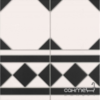 Плитка універсальна під мозаїку 33,3x33,3 Realonda Oxford Negro Cenefa