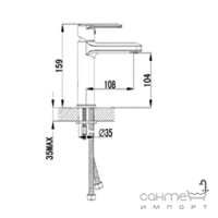 Комплект Ravak Termo смеситель для раковины НА 012.00 + смеситель-термостат для ванны ТE 022.00/150 + душевой гарнитур