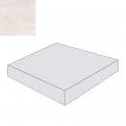 Ступень угловая левая 345x300 Zeus Ceramica Concrete Bianco SZRXRM1RC1