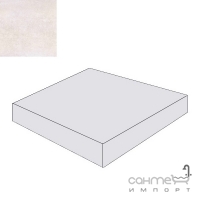 Ступень угловая левая 345x300 Zeus Ceramica Concrete Bianco SZRXRM1RC1