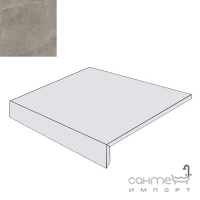 Ступень прямая 345x300 Zeus Ceramica Cornerstone Slate Grey SX604F8RC