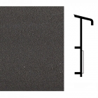 Плінтус для підлоги для ковроліну Dollken TL 51 Чорний, арт. 110/W225 (пластиковий)