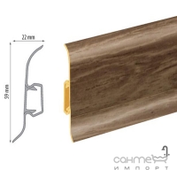 Плінтус для підлоги Cezar Premium 227, арт. W-PC-PR-M227-250 (пластиковий)