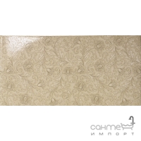 Настінна плитка 25x50 Tecniceramica Elegance Adamascado Ambar (під тканину, глянсова)