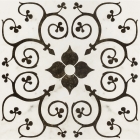 Напольный керамогранит под мрамор, декор 60х60 Italon Charme Pearl Inserto Bouquet Lappato (шлифованный)