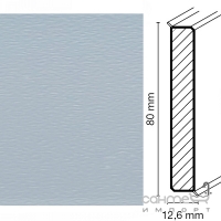 Плінтус підлоговий Dollken MDF Cubu flex 80 мм. світло-сірий, арт. 1202 (на основі МДФ)