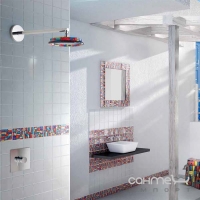 Верхний душ с кронштейном Graffio Cirano SI 803 керамика/хром
