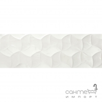 Настенная плитка 40x120 Newker Marbeline Transet Gloss White (белая, глянцевая)